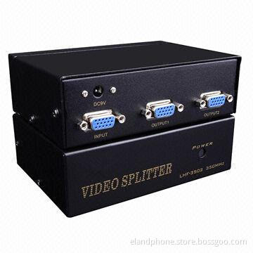 VGA splitter, 2 ports, 350MHz, up to 1,920*1,440